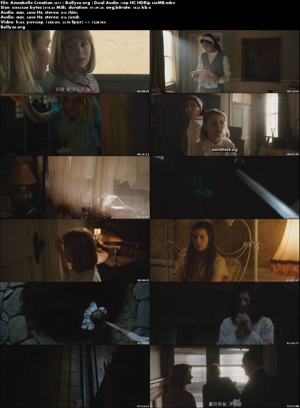 Annabelle Creation 2017 HC HDRip 350MB Hindi Dual Audio 480p Download Annabelle Creation 2017 HC HDRip 350MB Hindi Dual Audio 480p Download