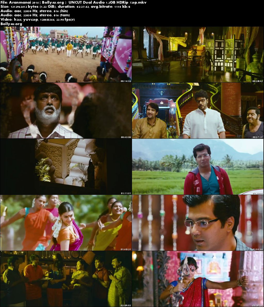 Aranmanai 2014 HDRip UNCUT Hindi Dubbed Dual Audio 720p Download Aranmanai 2014 HDRip UNCUT Hindi Dubbed Dual Audio 720p Download