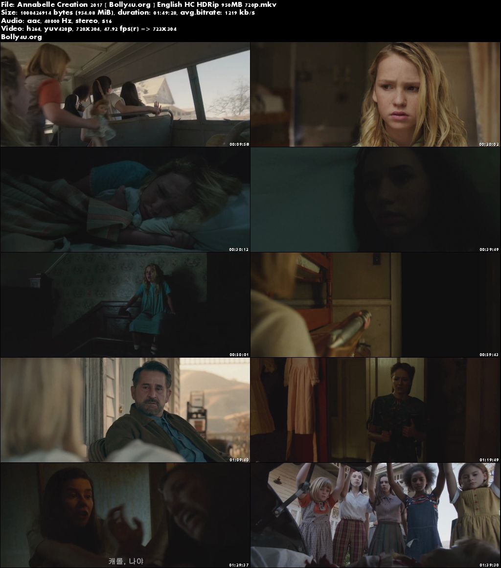 Annabelle Creation 2017 HC HDRip 950MB English Movie 720p Download Annabelle Creation 2017 HC HDRip 950MB English Movie 720p Download