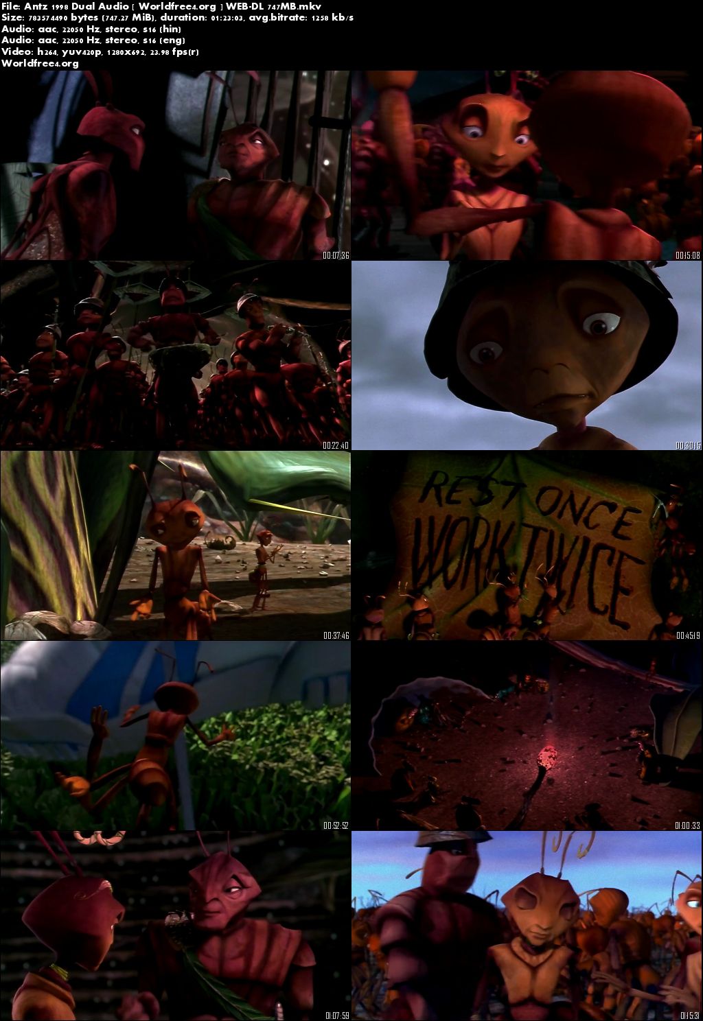 Antz 1998 WEB-DL Hindi 275MB Dual Audio 480p Download Antz 1998 WEB-DL Hindi 275MB Dual Audio 480p Download