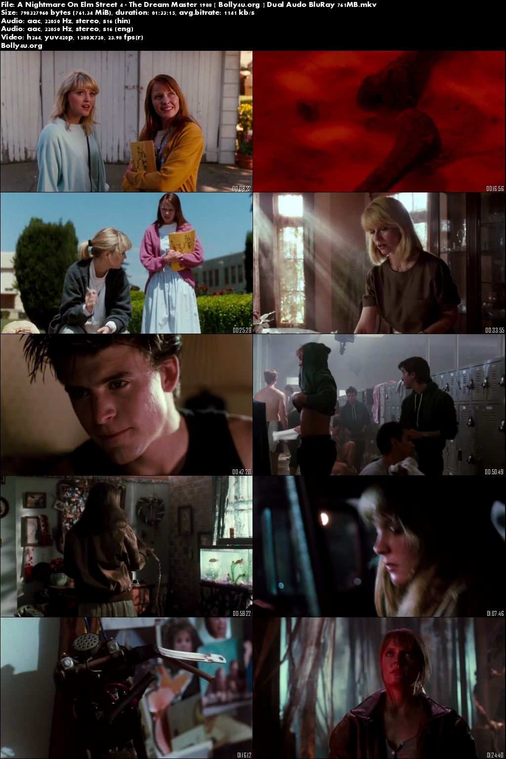A Nightmare On Elm Street 4 The Dream Master 1988 BRRip 750MB Dual Audio 720p Download A Nightmare On Elm Street 4 The Dream Master 1988 BRRip 750MB Dual Audio 720p Download