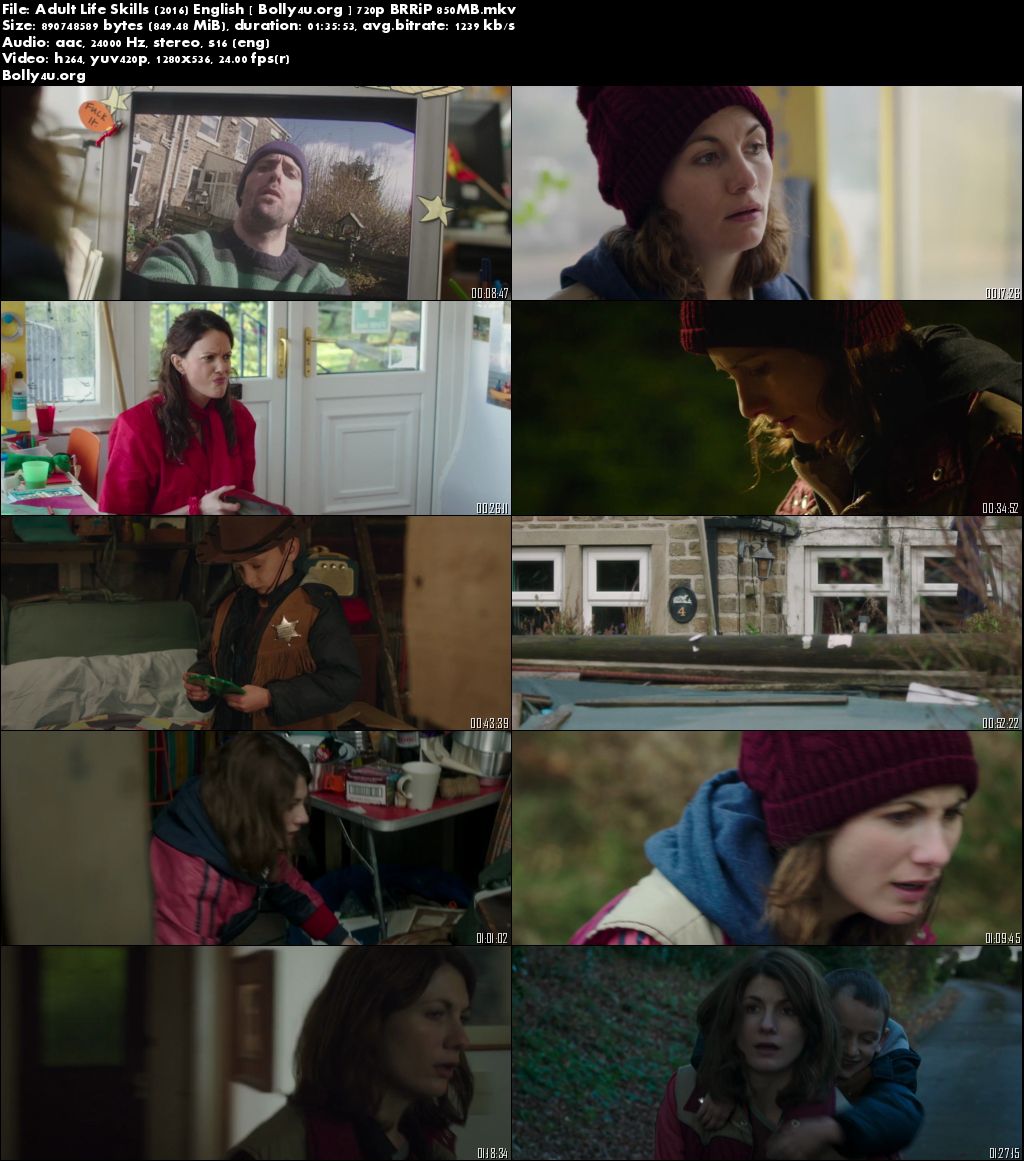 Adult Life Skills 2016 BRRip 300Mb English Movie 480p Download
