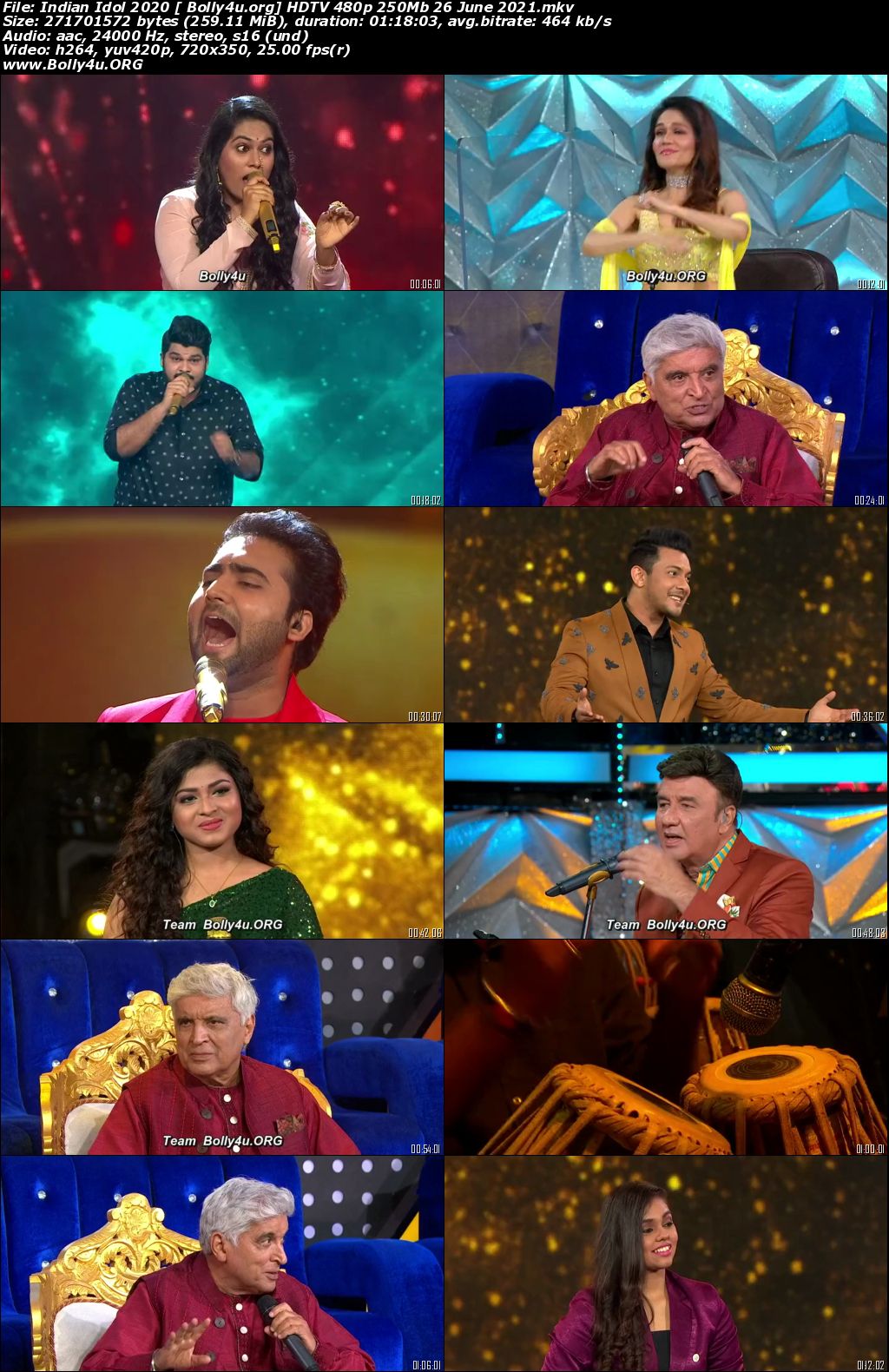 Indian Idol HDTV 480p 250Mb 26 June 2021 Download Indian Idol HDTV 480p 250Mb 26 June 2021 Download