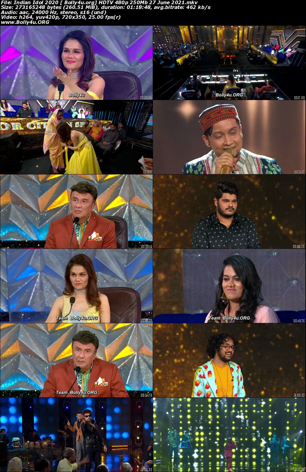 Indian Idol HDTV 480p 250Mb 27 June 2021 Download Indian Idol HDTV 480p 250Mb 27 June 2021 Download