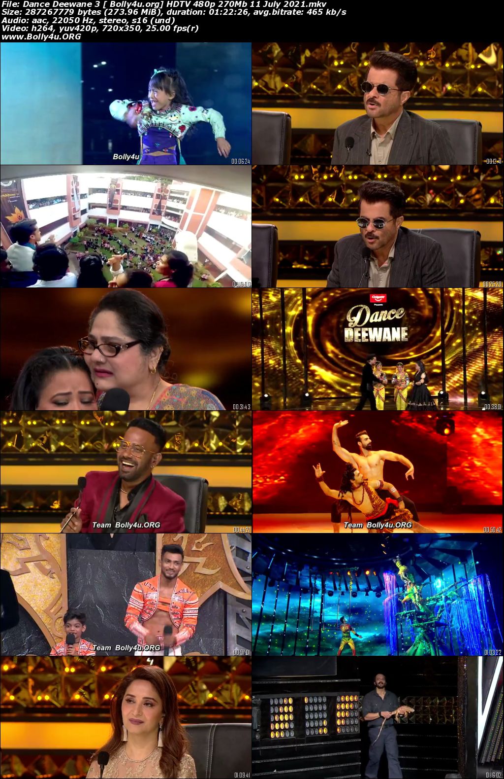 Dance Deewane 3 HDTV 480p 270Mb 11 July 2021 Download