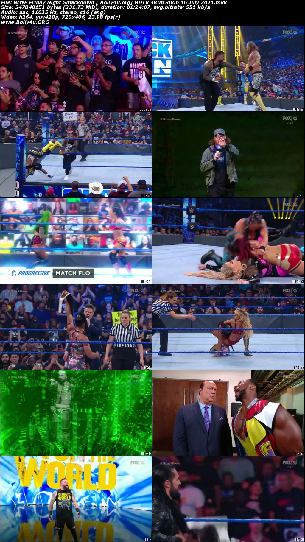 WWE Friday Night Smackdown HDTV 480p 300b 16 July 2021 Download WWE Friday Night Smackdown HDTV 480p 300b 16 July 2021 Download