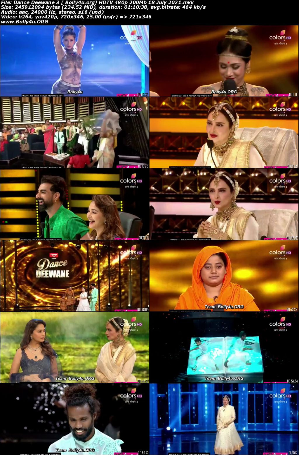 Dance Deewane 3 HDTV 480p 200Mb 18 July 2021 Download