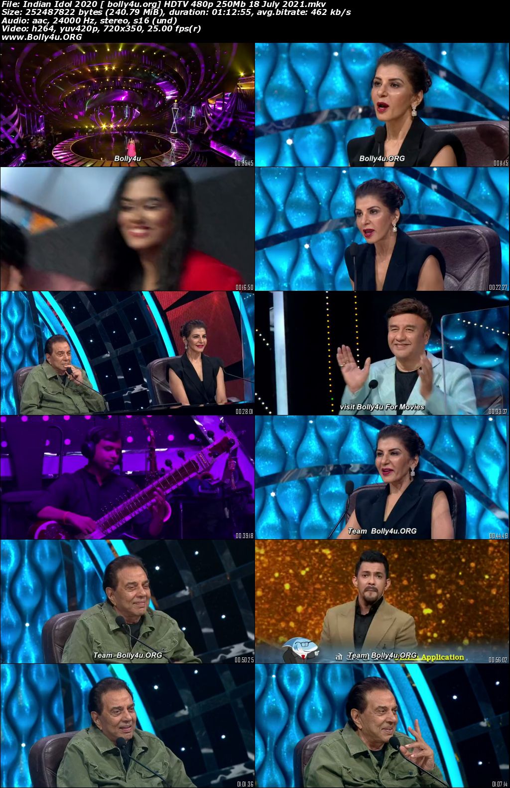 Indian Idol HDTV 480p 250MB 18 July 2021 Download Indian Idol HDTV 480p 250MB 18 July 2021 Download