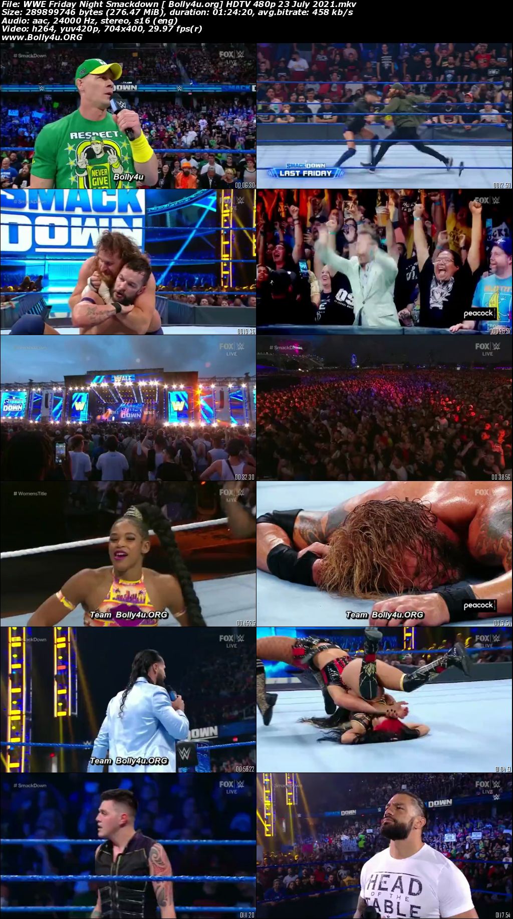 WWE Friday Night Smackdown HDTV 480p 280Mb 23 July 2021 Download WWE Friday Night Smackdown HDTV 480p 280Mb 23 July 2021 Download