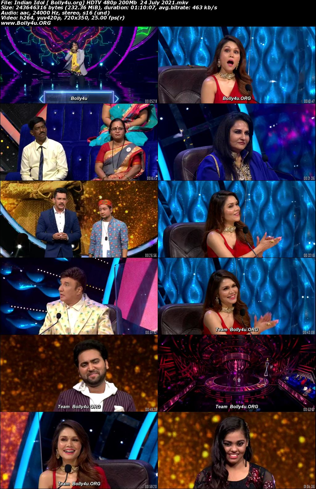 Indian Idol HDTV 480p 200Mb 24 July 2021 Download Indian Idol HDTV 480p 200Mb 24 July 2021 Download