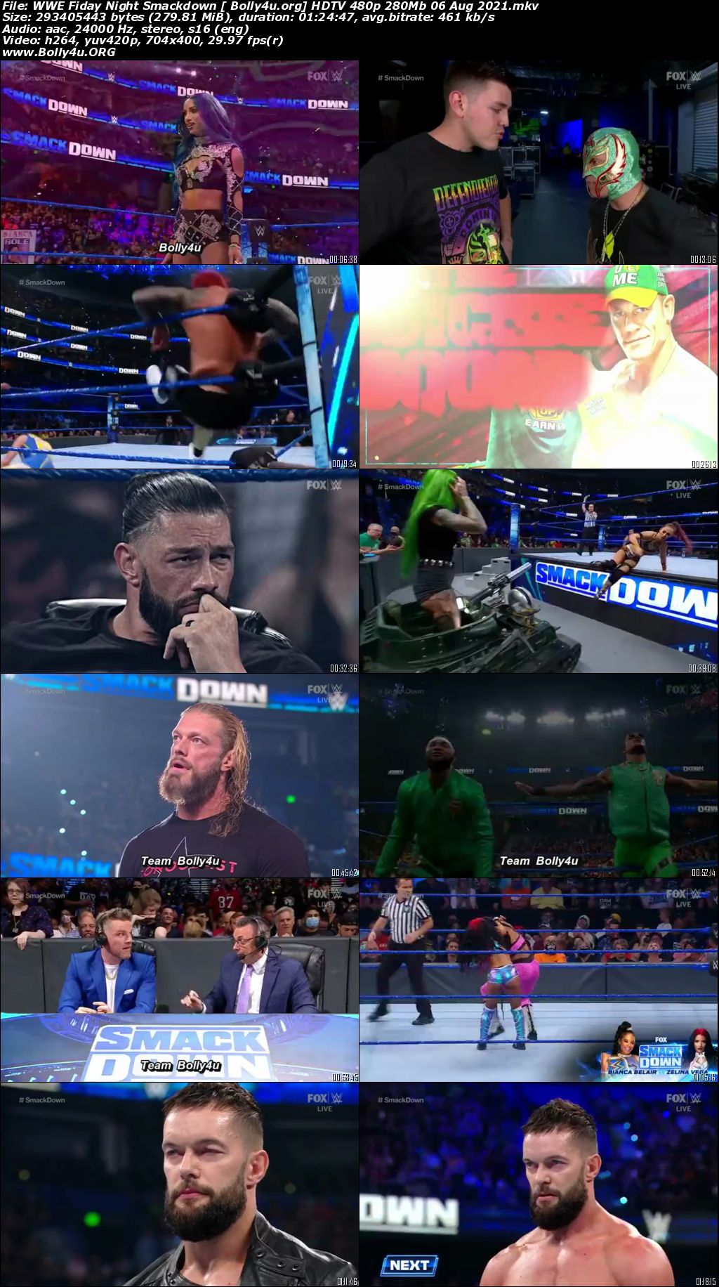 WWE Friday Night Smackdown HDTV 480p 280Mb 06 Aug 2021 Download WWE Friday Night Smackdown HDTV 480p 280Mb 06 Aug 2021 Download
