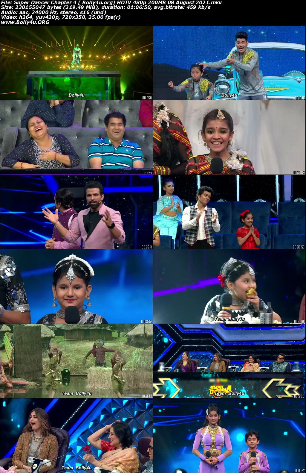 Super Dancer Chapter 4 HDTV 480p 200MB 08 August 2021 Download Super Dancer Chapter 4 HDTV 480p 200MB 08 August 2021 Download