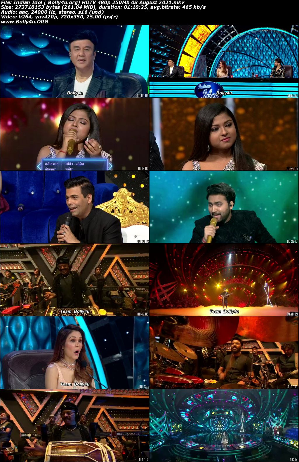 Indian Idol HDTV 480p 250Mb 08 August 2021 Download Indian Idol HDTV 480p 250Mb 08 August 2021 Download