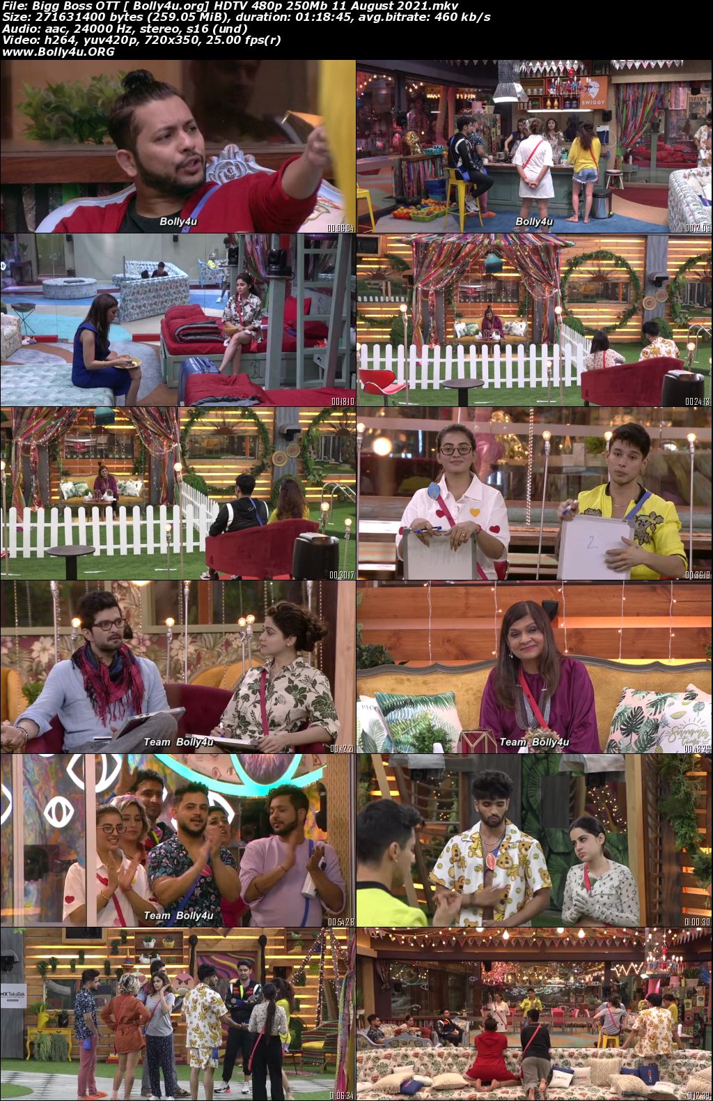 Bigg Boss OTT HDTV 480p 250Mb 11 August 2021 Download