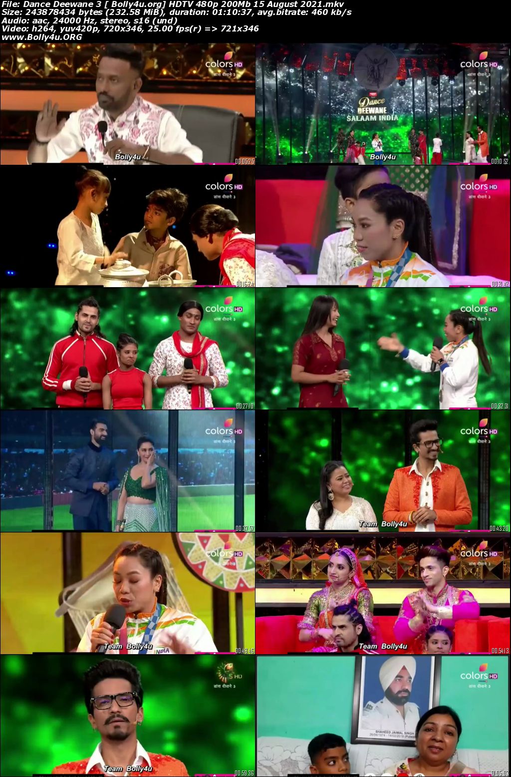 Dance Deewane 3 HDTV 480p 200Mb 15 August 2021 Download Dance Deewane 3 HDTV 480p 200Mb 15 August 2021 Download