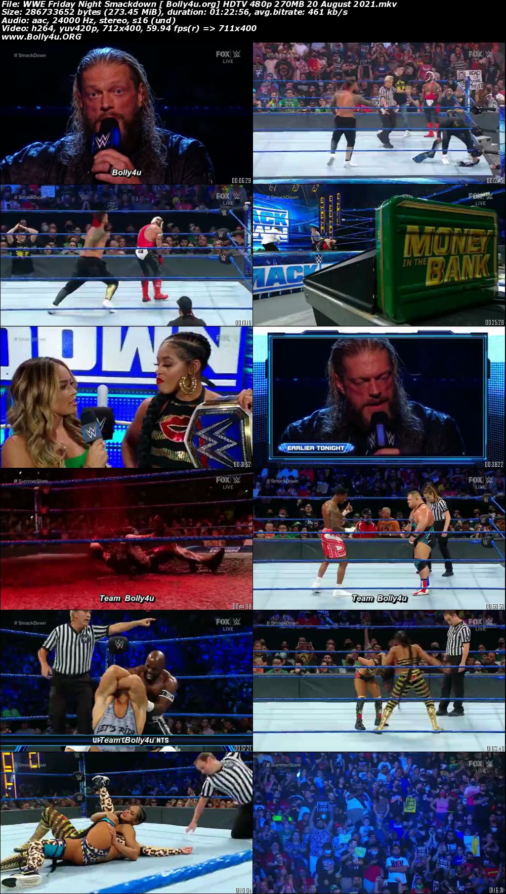 WWE Friday Night Smackdown HDTV 480p 270MB 20 August 2021 Download WWE Friday Night Smackdown HDTV 480p 270MB 20 August 2021 Download