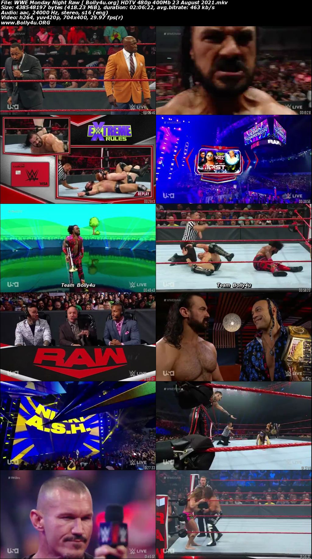 WWE Monday Night Raw HDTV 480p 400Mb 23 August 2021 Download WWE Monday Night Raw HDTV 480p 400Mb 23 August 2021 Download