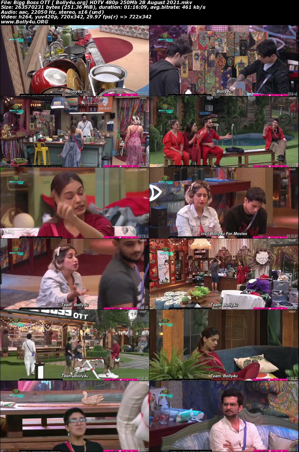 Bigg Boss OTT HDTV 480p 250Mb 28 August 2021 Download