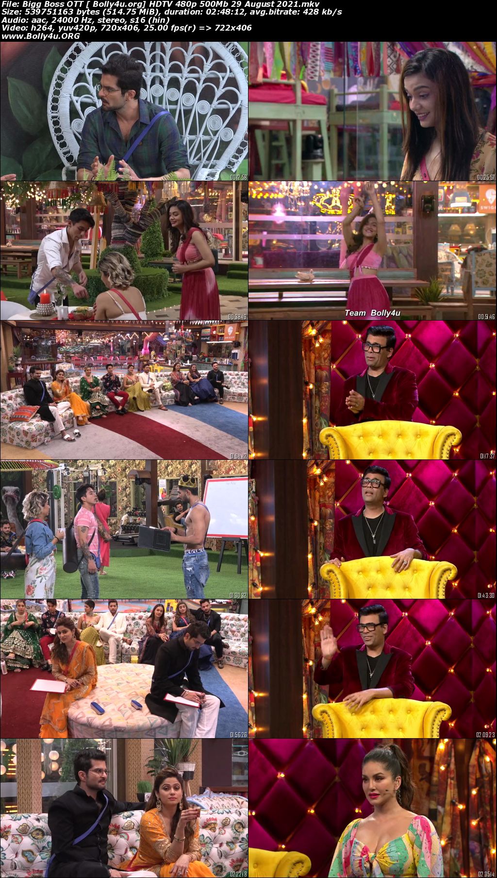 Bigg Boss OTT HDTV 480p 500Mb 29 August 2021 Download