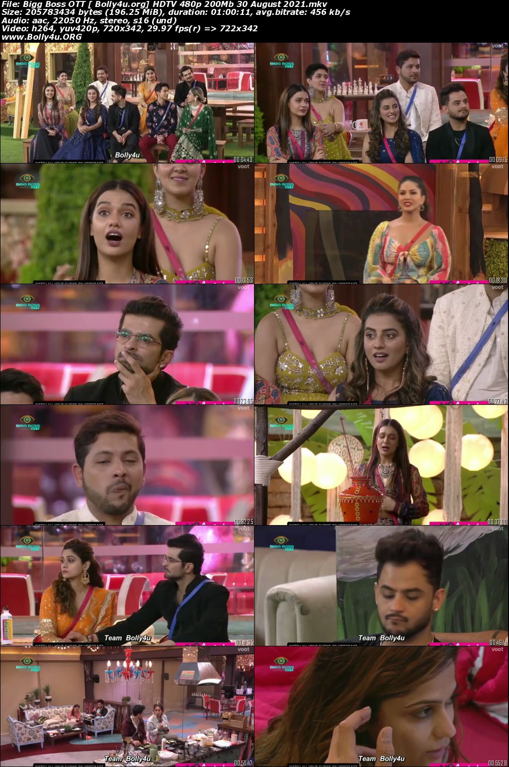 Bigg Boss OTT HDTV 480p 200Mb 30 August 2021 Download