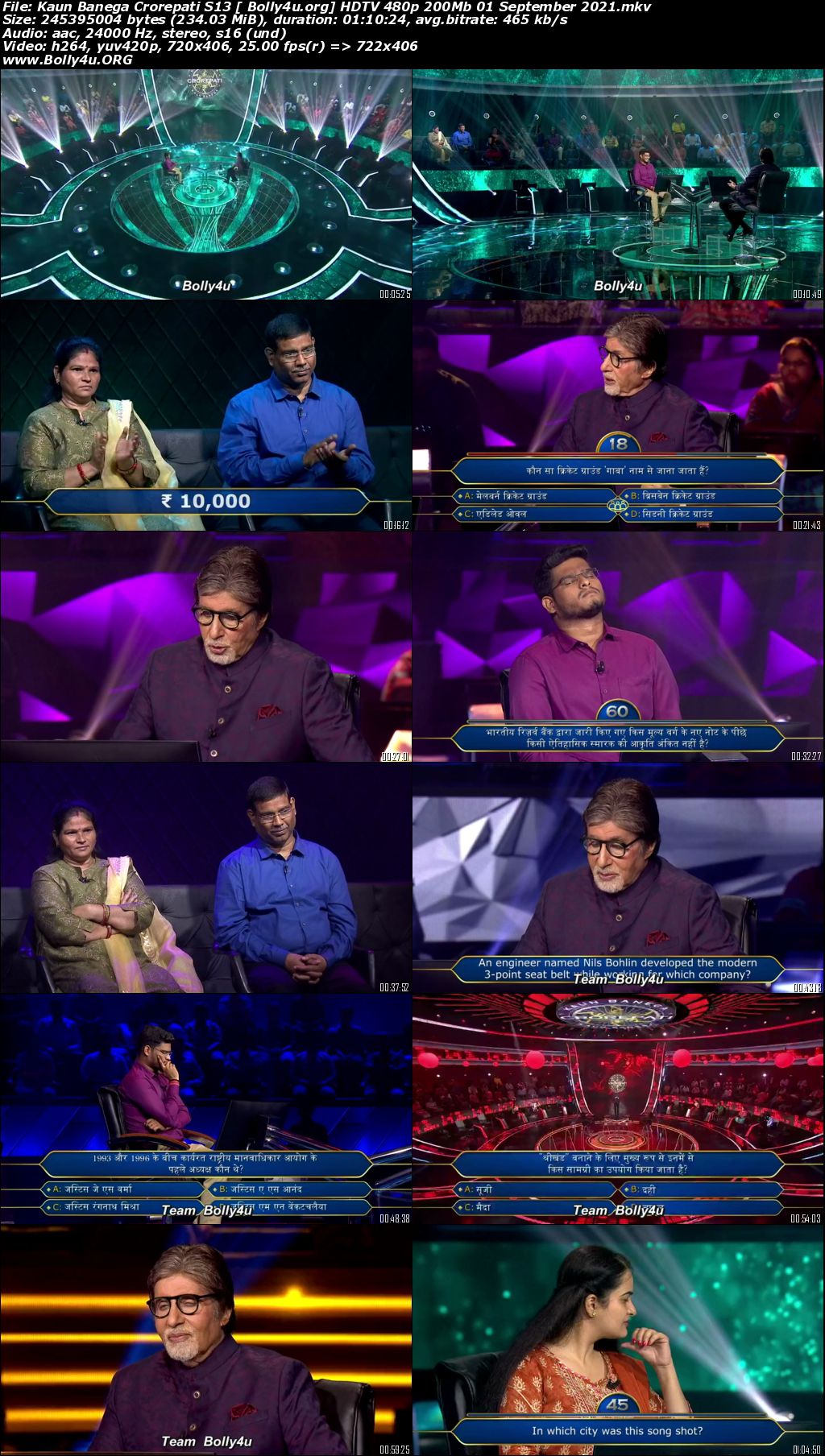 Kaun Banega Crorepati S13 HDTV 480p 200Mb 01 September 2021 Download Kaun Banega Crorepati S13 HDTV 480p 200Mb 01 September 2021 Download