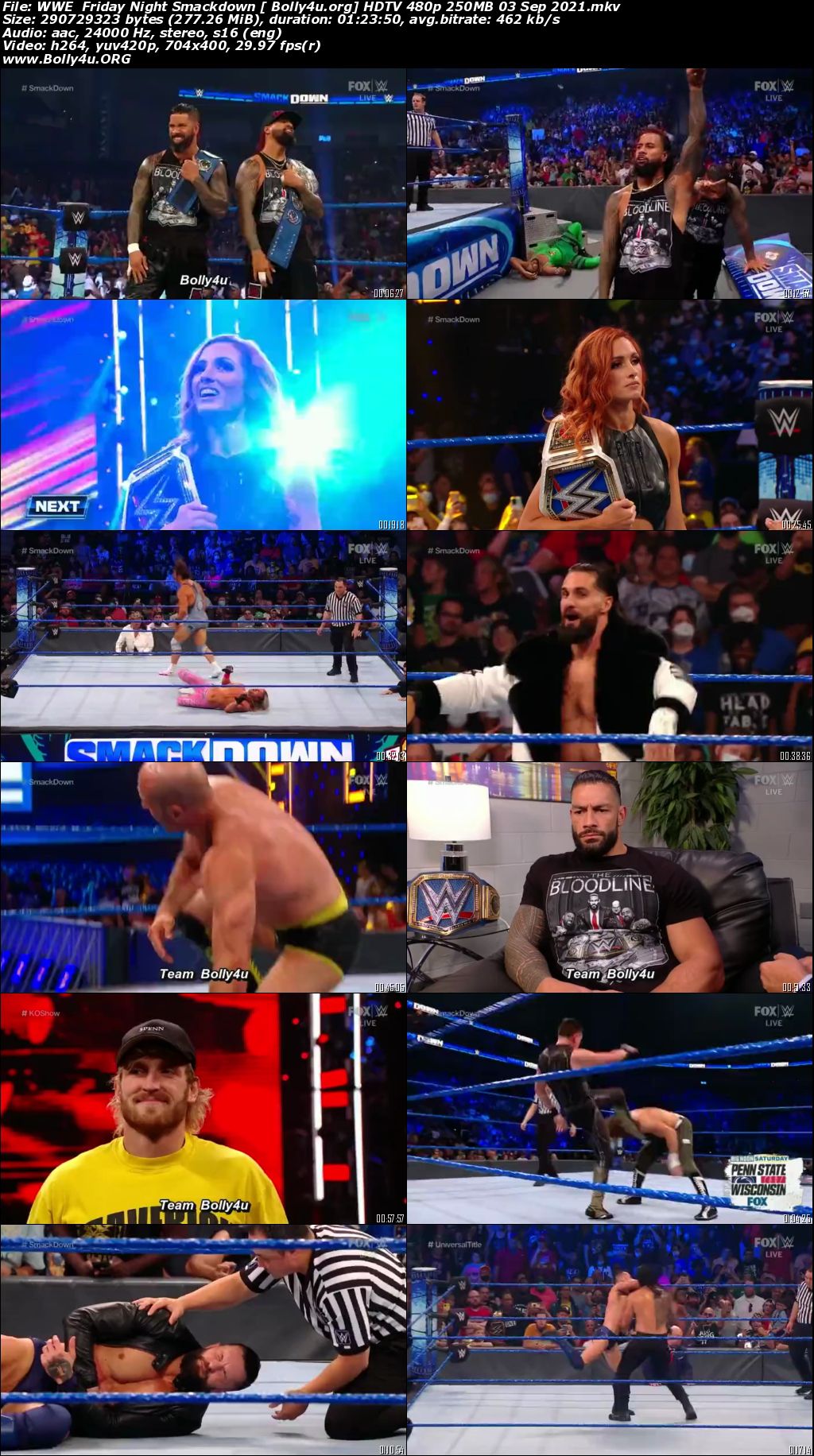 WWE Friday Night Smackdown HDTV 480p 250MB 03 Sep 2021 Download WWE Friday Night Smackdown HDTV 480p 250MB 03 Sep 2021 Download