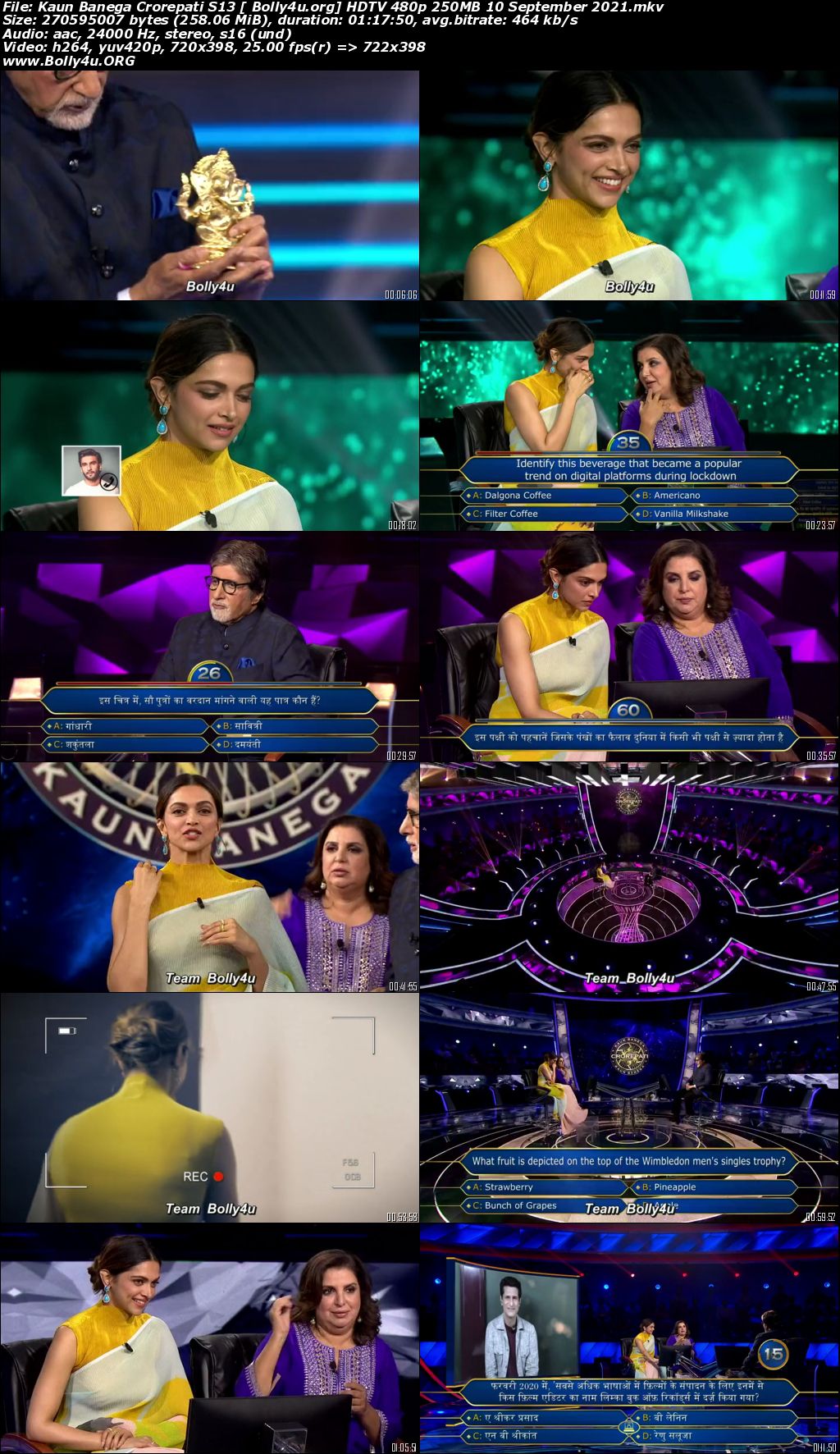 Kaun Banega Crorepati S13 HDTV 480p 250MB 10 September 2021 Download Kaun Banega Crorepati S13 HDTV 480p 250MB 10 September 2021 Download