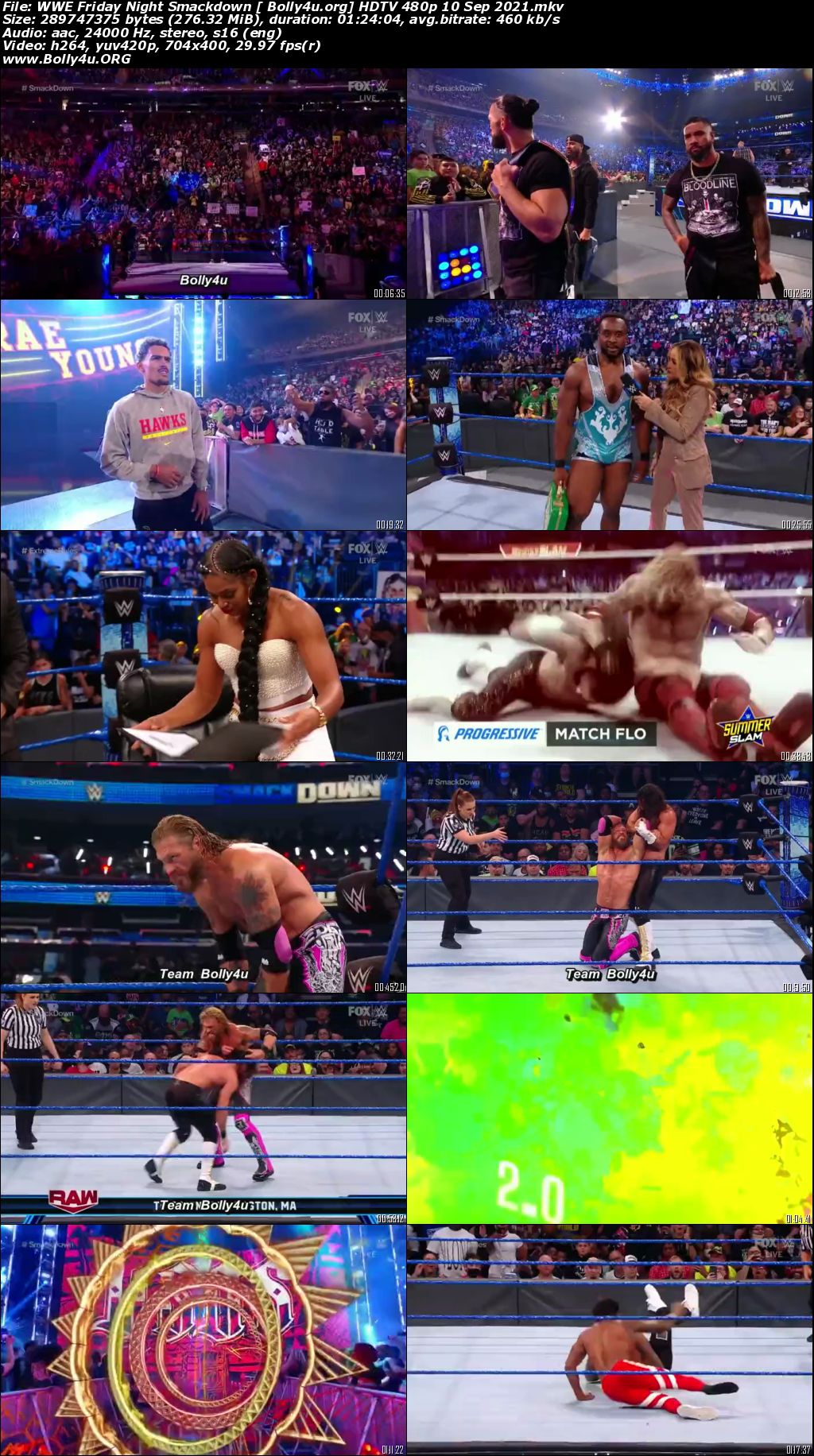 WWE Friday Night Smackdown HDTV 480p 250MB 10 September 2021 Download WWE Friday Night Smackdown HDTV 480p 250MB 10 September 2021 Download