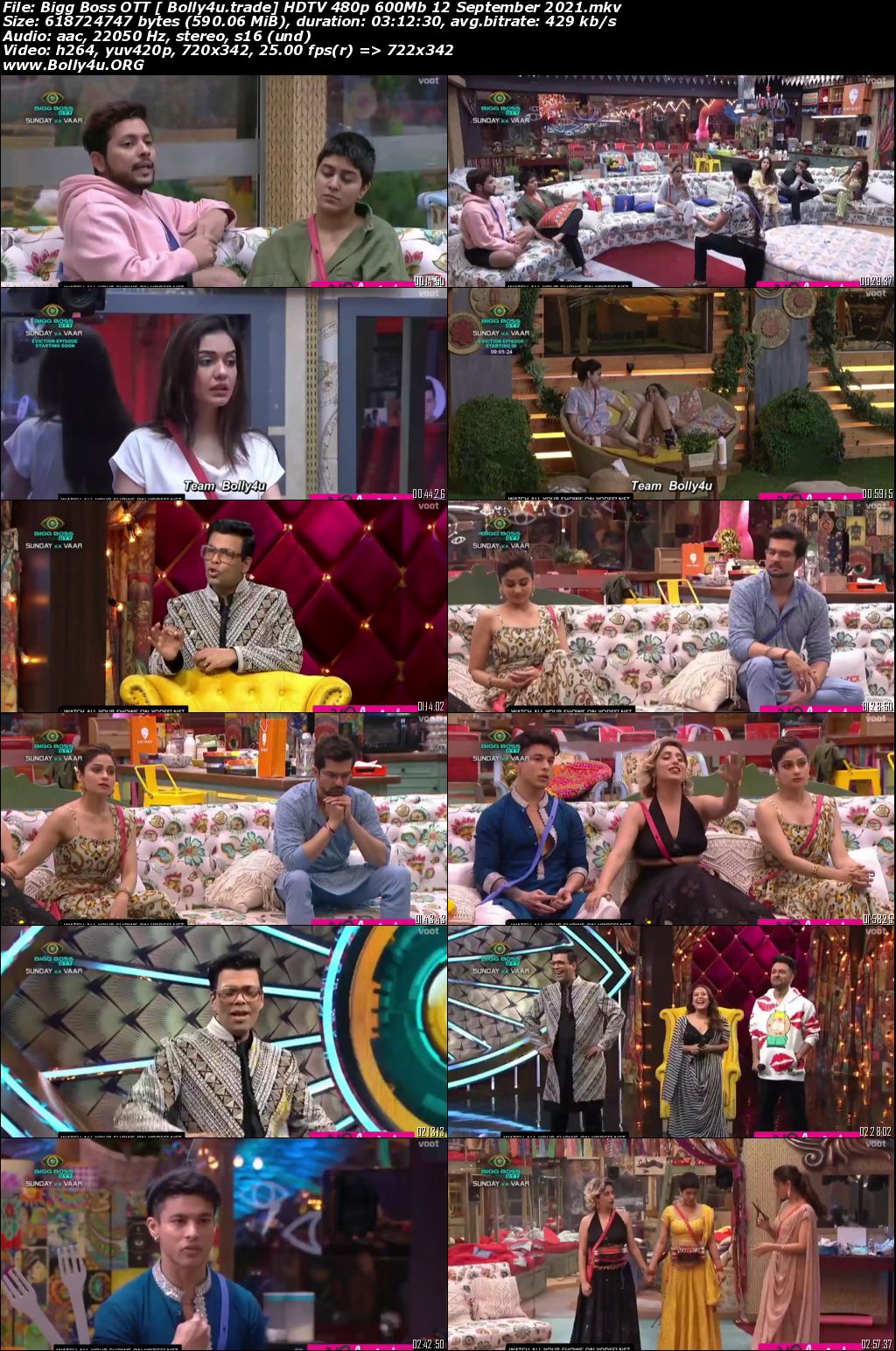Bigg Boss OTT HDTV 480p 600Mb 12 September 2021 Download Bigg Boss OTT HDTV 480p 600Mb 12 September 2021 Download