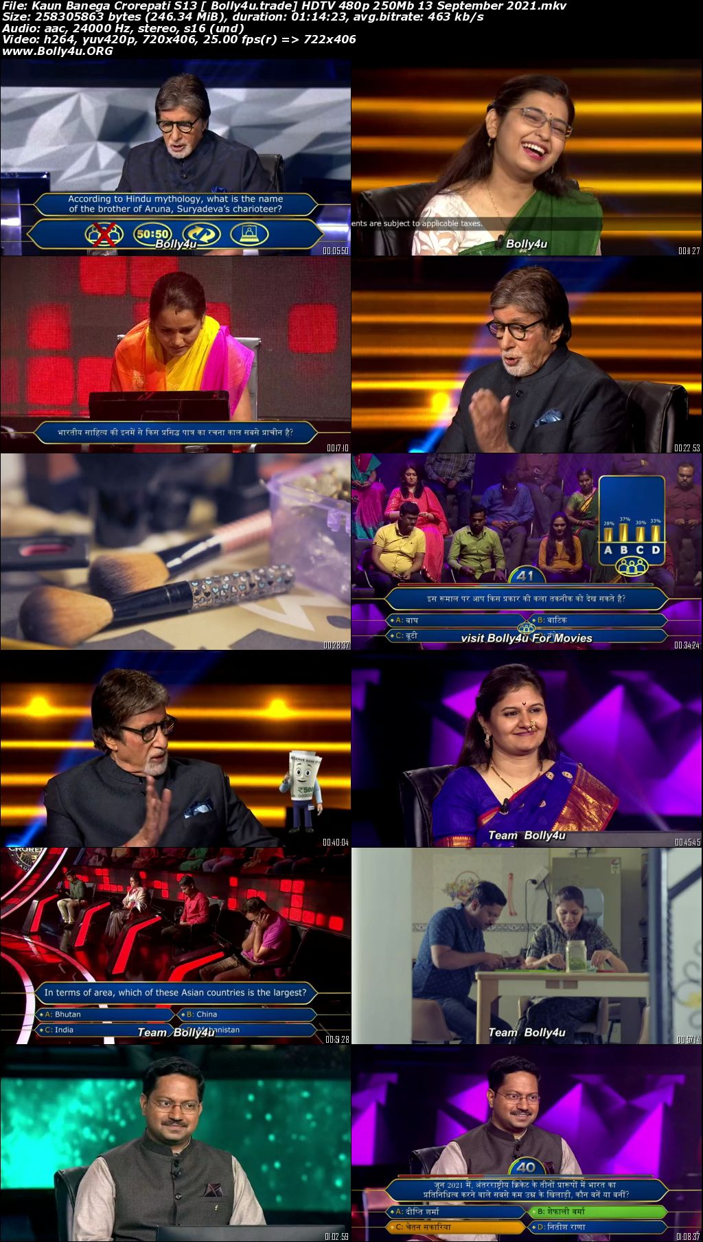 Kaun Banega Crorepati S13 HDTV 480p 250Mb 13 September 2021 Download Kaun Banega Crorepati S13 HDTV 480p 250Mb 13 September 2021 Download