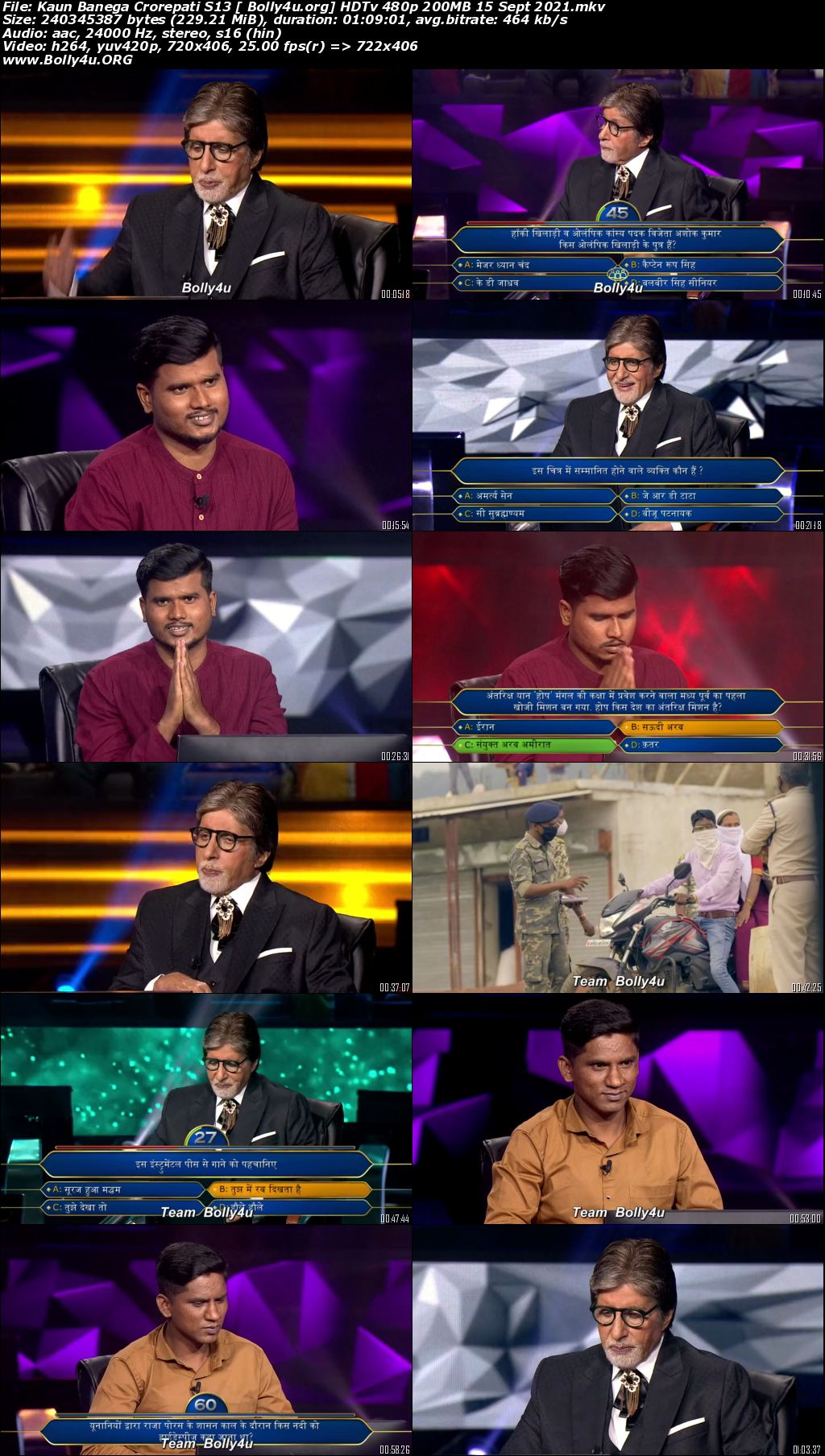 Kaun Banega Crorepati S13 HDTV 480p 200MB 15 Sept 2021 Download Kaun Banega Crorepati S13 HDTV 480p 200MB 15 Sept 2021 Download