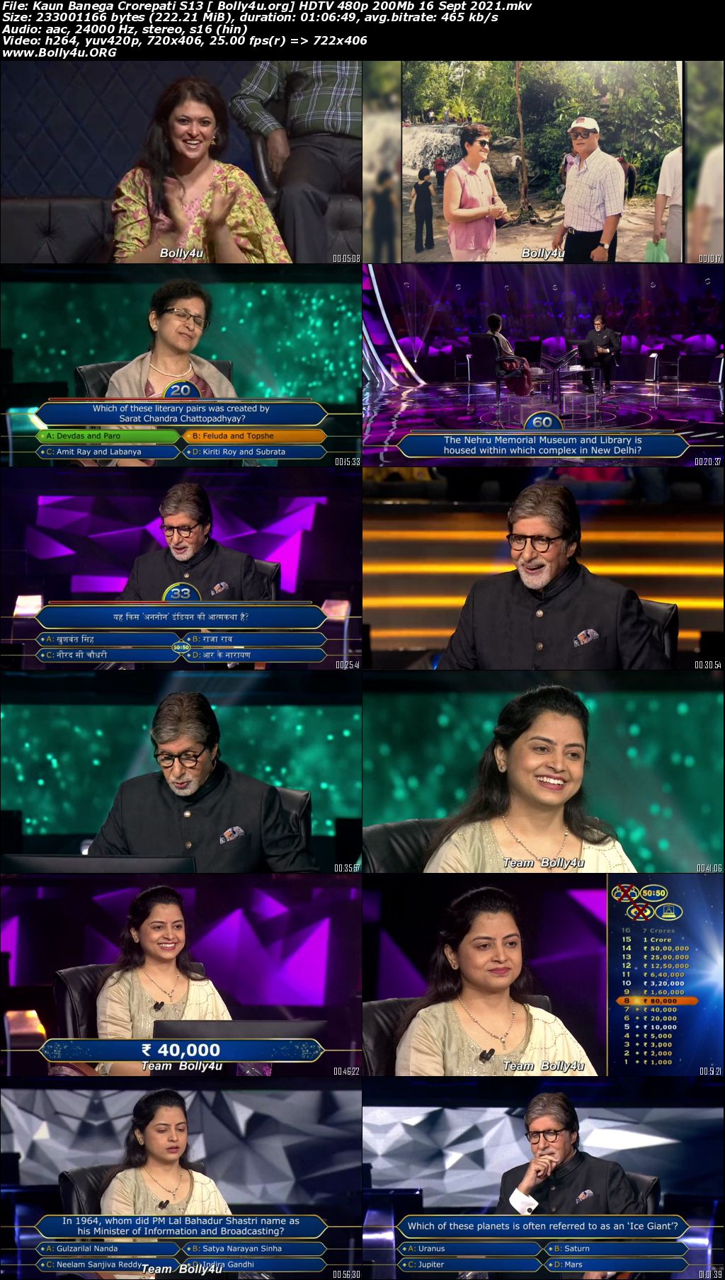 Kaun Banega Crorepati S13 HDTV 480p 200Mb 16 Sept 2021 Download Kaun Banega Crorepati S13 HDTV 480p 200Mb 16 Sept 2021 Download