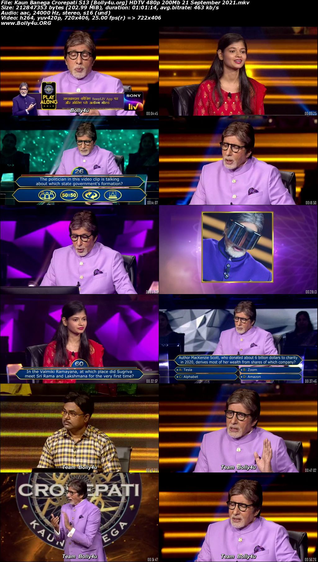 Kaun Banega Crorepati S13 HDTV 480p 200Mb 21 September 2021 Download Kaun Banega Crorepati S13 HDTV 480p 200Mb 21 September 2021 Download