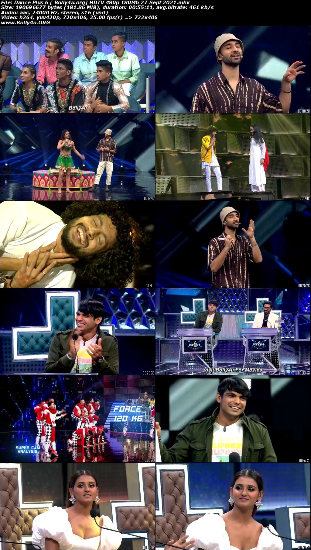 Dance Plus 6 HDTV 480p 180Mb 27 Sept 2021 Download