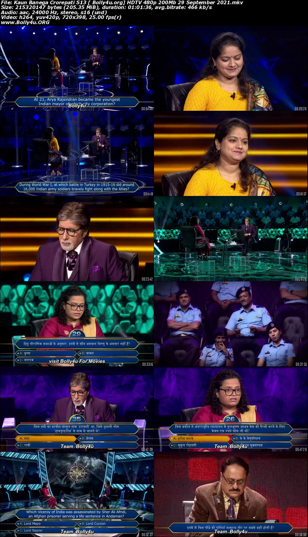 Kaun Banega Crorepati S13 HDTV 480p 200Mb 29 September 2021 Download Kaun Banega Crorepati S13 HDTV 480p 200Mb 29 September 2021 Download