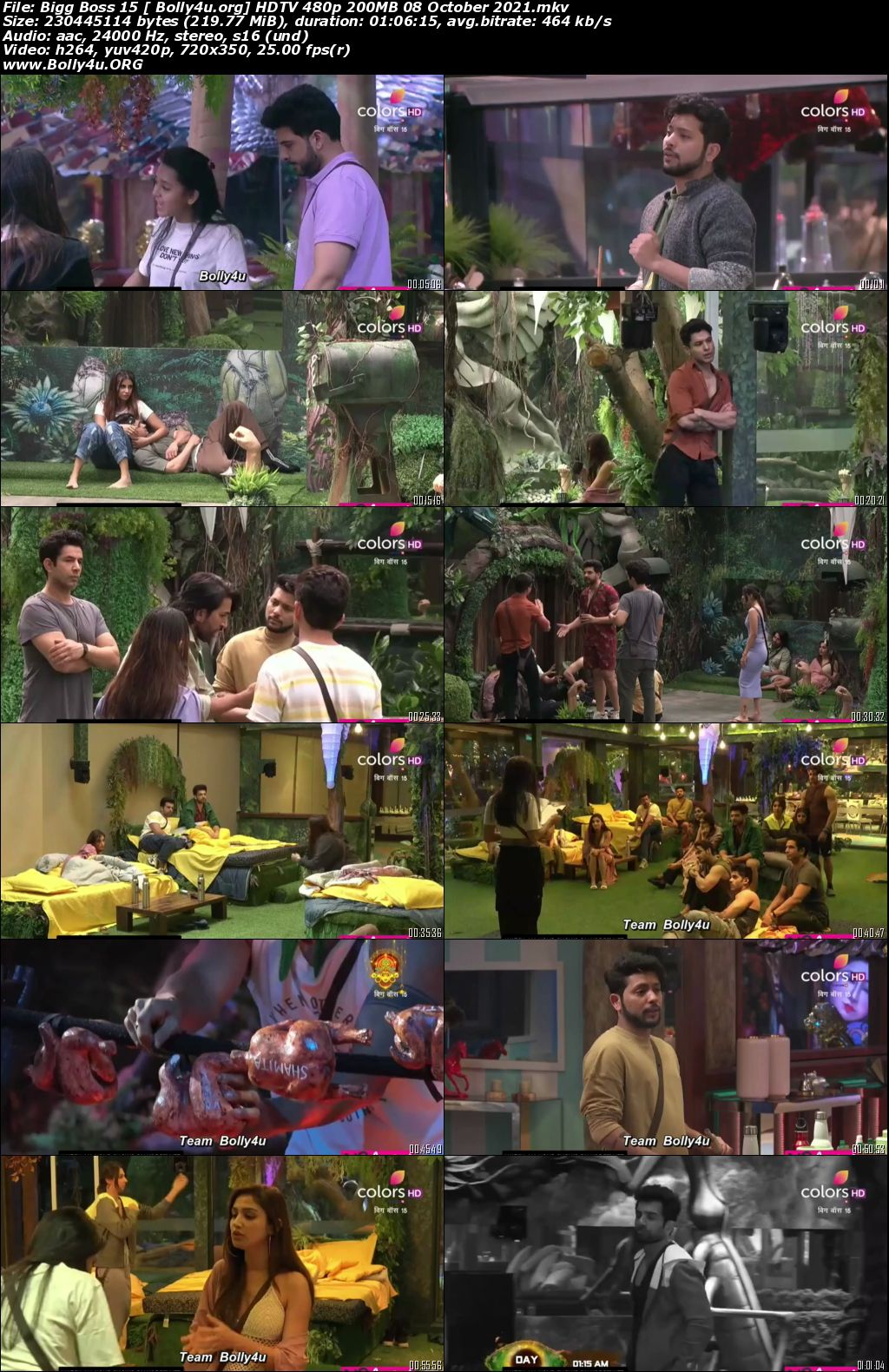 Bigg Boss S15 HDTV 480p 200MB 08 October 2021 Download Bigg Boss S15 HDTV 480p 200MB 08 October 2021 Download