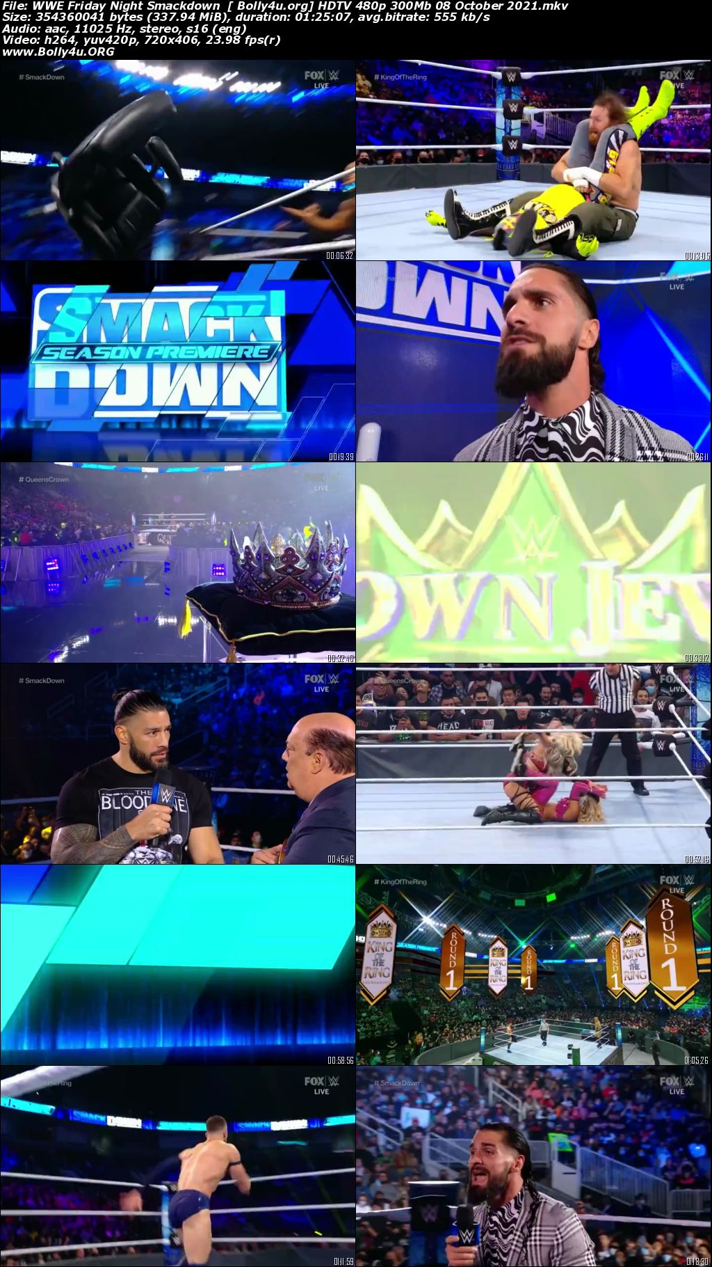 WWE Friday Night Smackdown HDTV 480p 300Mb 08 October 2021 Download WWE Friday Night Smackdown HDTV 480p 300Mb 08 October 2021 Download