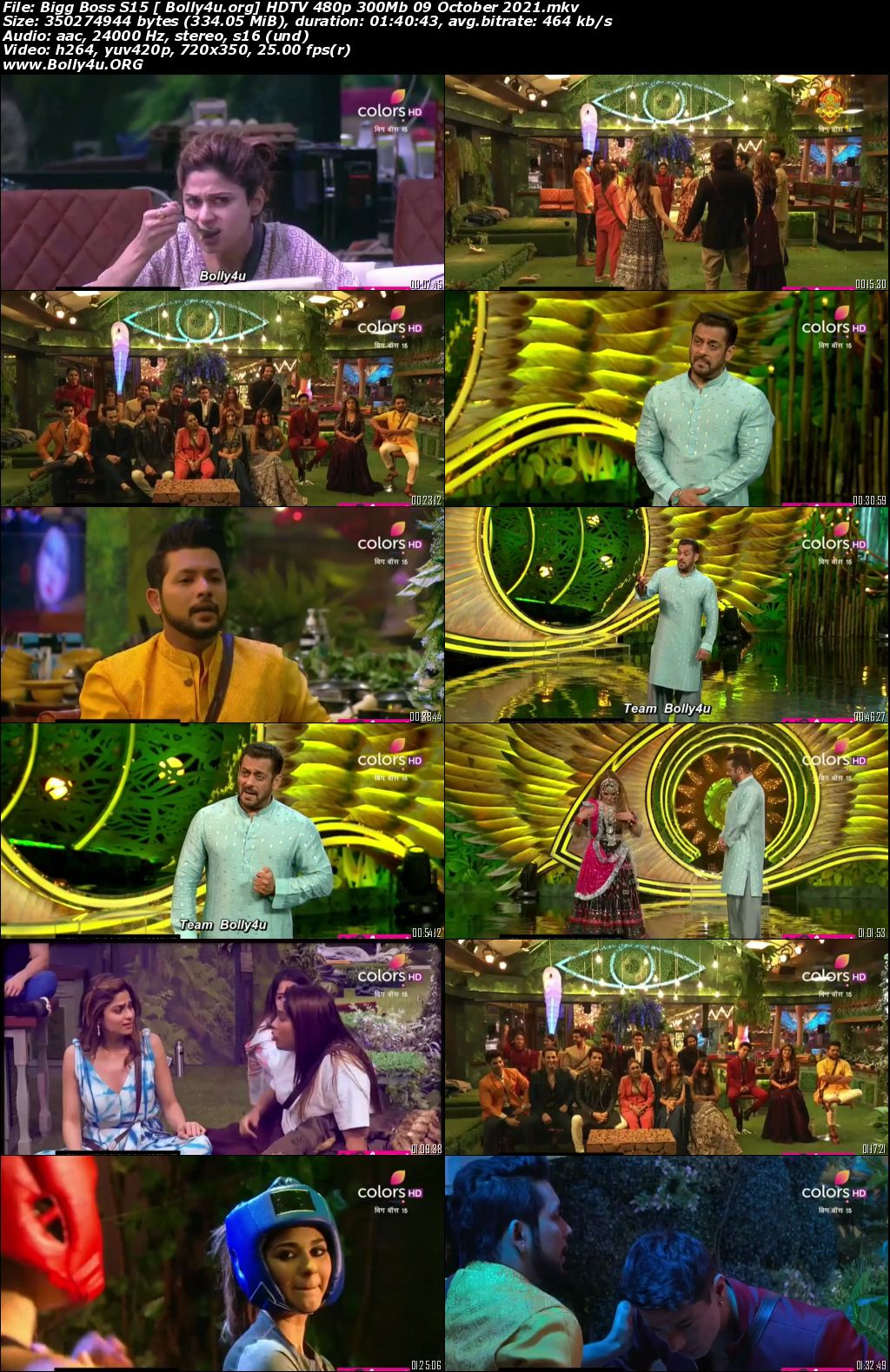 Bigg Boss S15 HDTV 480p 300Mb 09 October 2021 Download Bigg Boss S15 HDTV 480p 300Mb 09 October 2021 Download