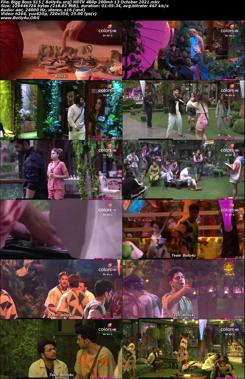 Bigg Boss S15 HDTV 480p 200mb 13 October 2021 Download Bigg Boss S15 HDTV 480p 200mb 13 October 2021 Download