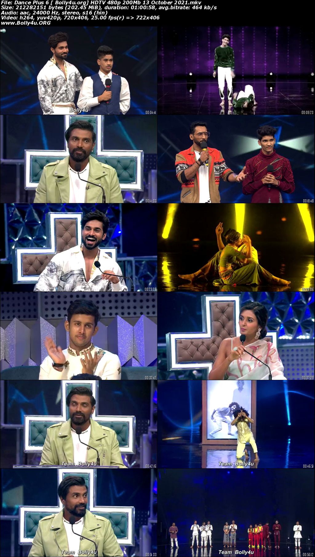 Dance Plus 6 HDTV 480p 200Mb 13 October 2021 Download