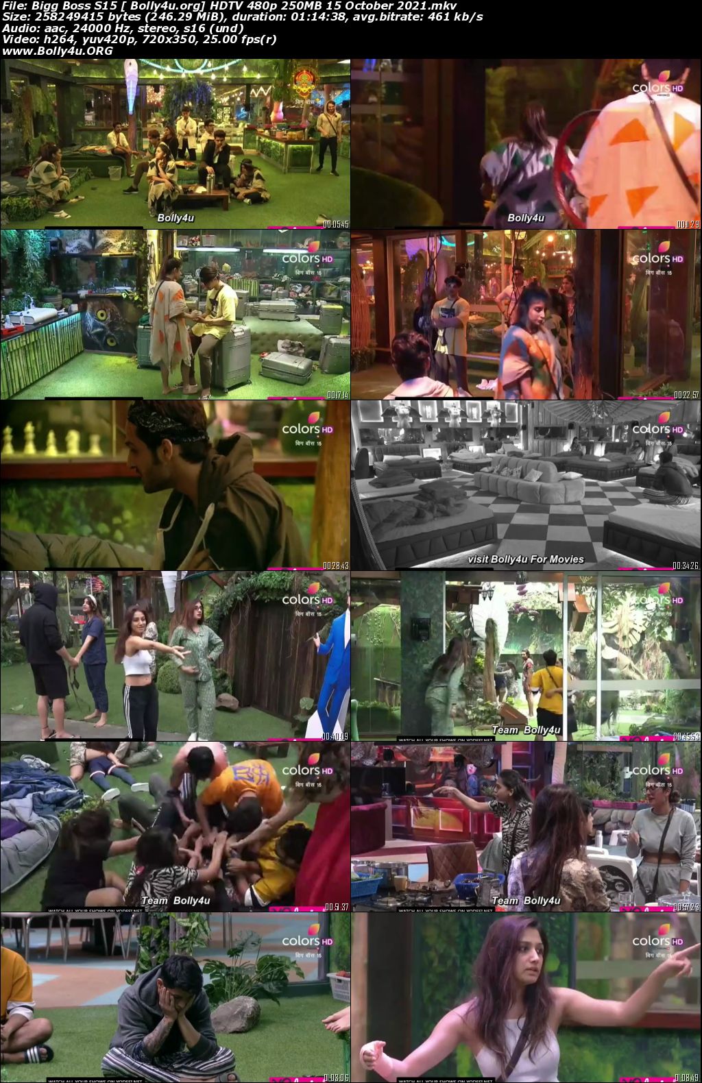 Bigg Boss S15 HDTV 480p 250MB 15 October 2021 Download Bigg Boss S15 HDTV 480p 250MB 15 October 2021 Download