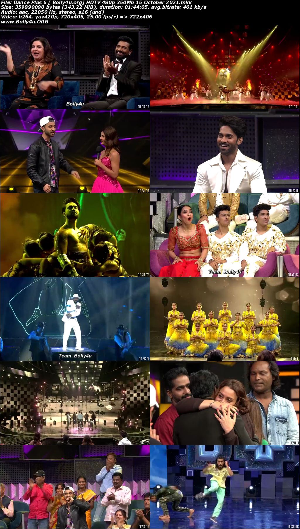 Dance Plus 6 HDTV 480p 350Mb 15 October 2021 Download
