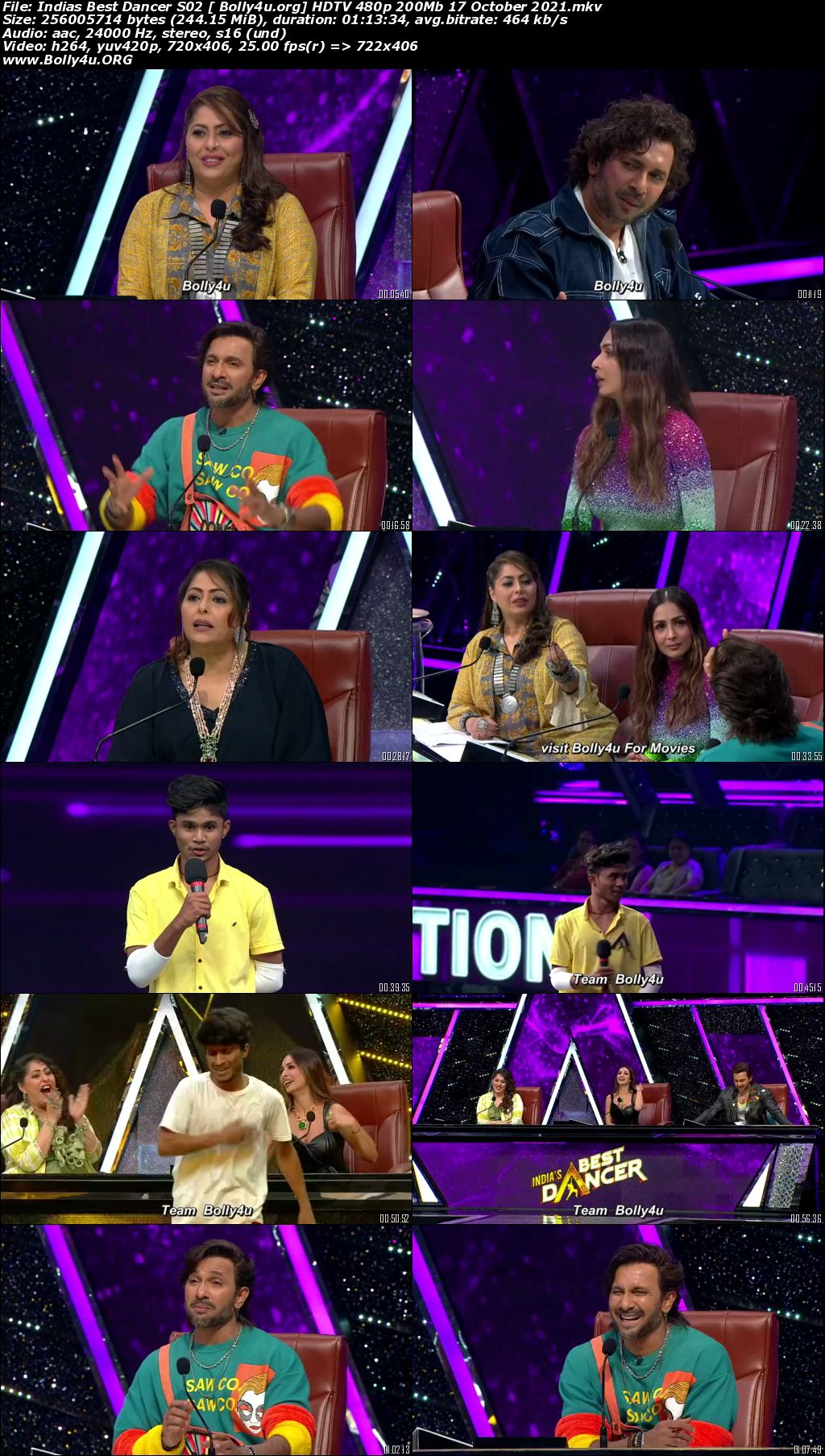Indias Best Dancer S02 HDTV 480p 200Mb 17 October 2021 Download Indias Best Dancer S02 HDTV 480p 200Mb 17 October 2021 Download