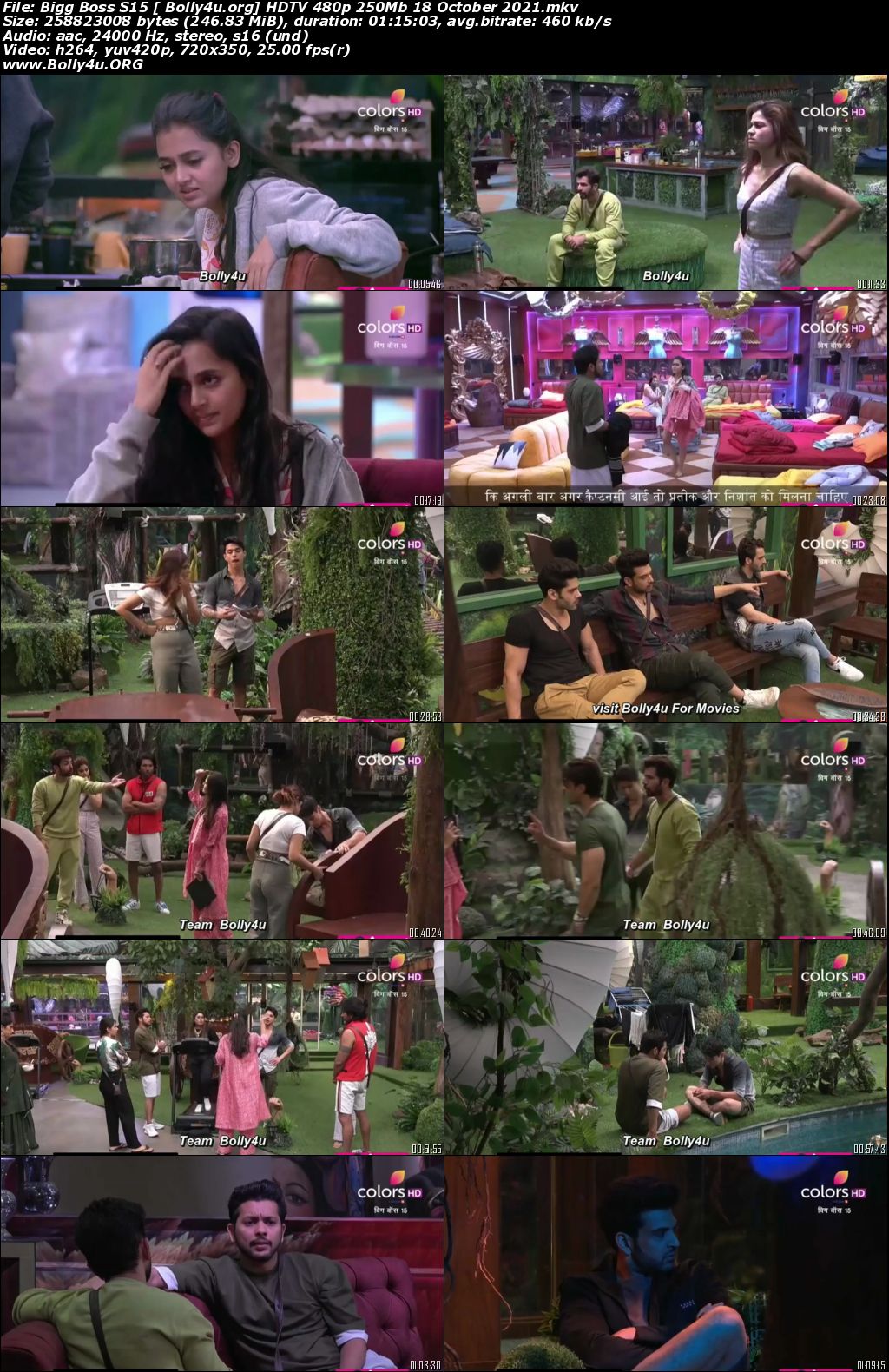 Bigg Boss S15 HDTV 480p 250Mb 18 October 2021 Download Bigg Boss S15 HDTV 480p 250Mb 18 October 2021 Download