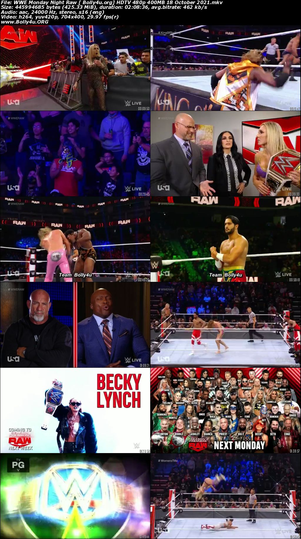WWE Monday Night Raw HDTV 480p 400MB 18 October 2021 Download WWE Monday Night Raw HDTV 480p 400MB 18 October 2021 Download