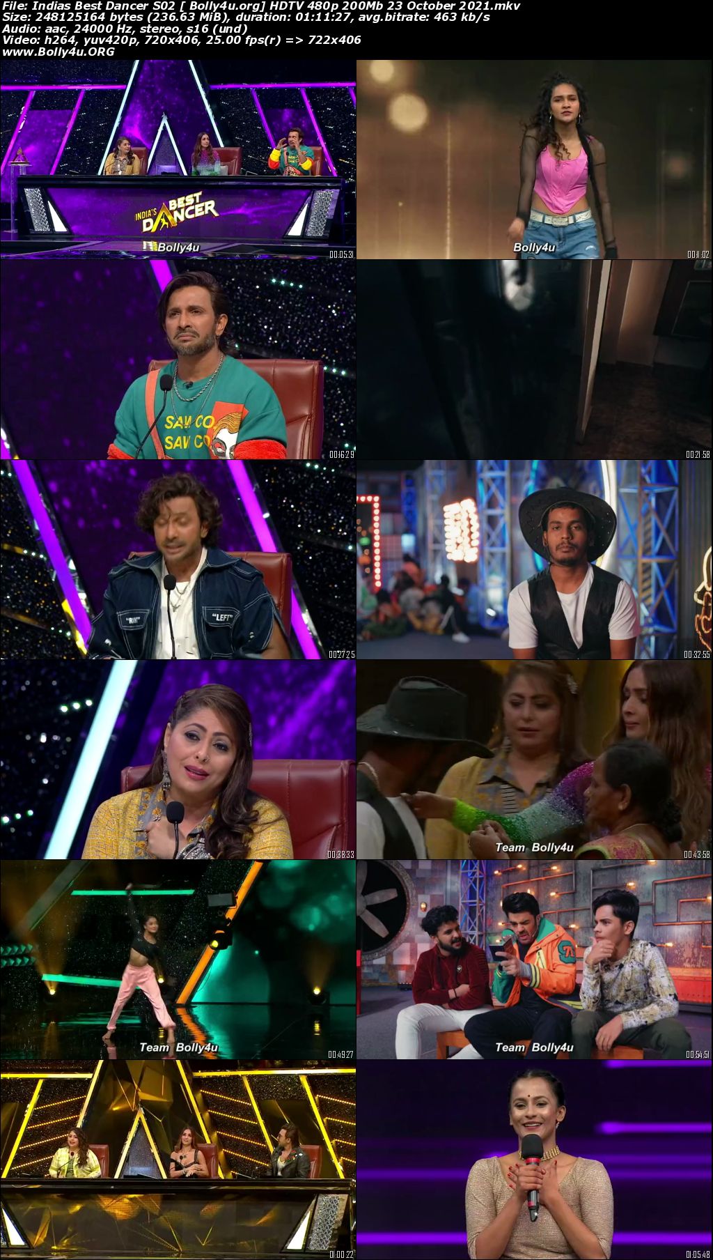 Indias Best Dancer S02 HDTV 480p 200Mb 23 October 2021 Download Indias Best Dancer S02 HDTV 480p 200Mb 23 October 2021 Download