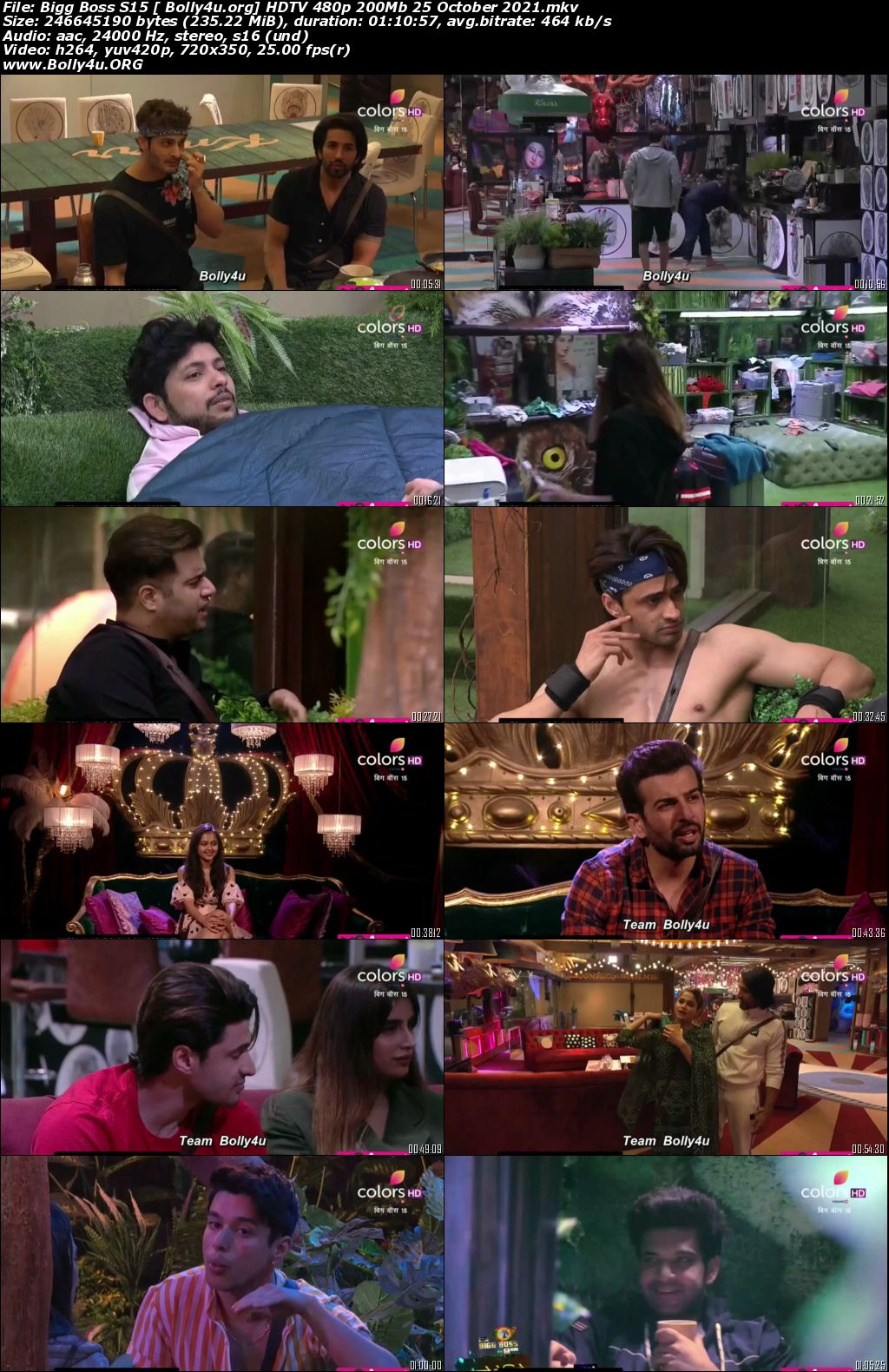 Bigg Boss S15 HDTV 480p 200Mb 25 October 2021 Download Bigg Boss S15 HDTV 480p 200Mb 25 October 2021 Download