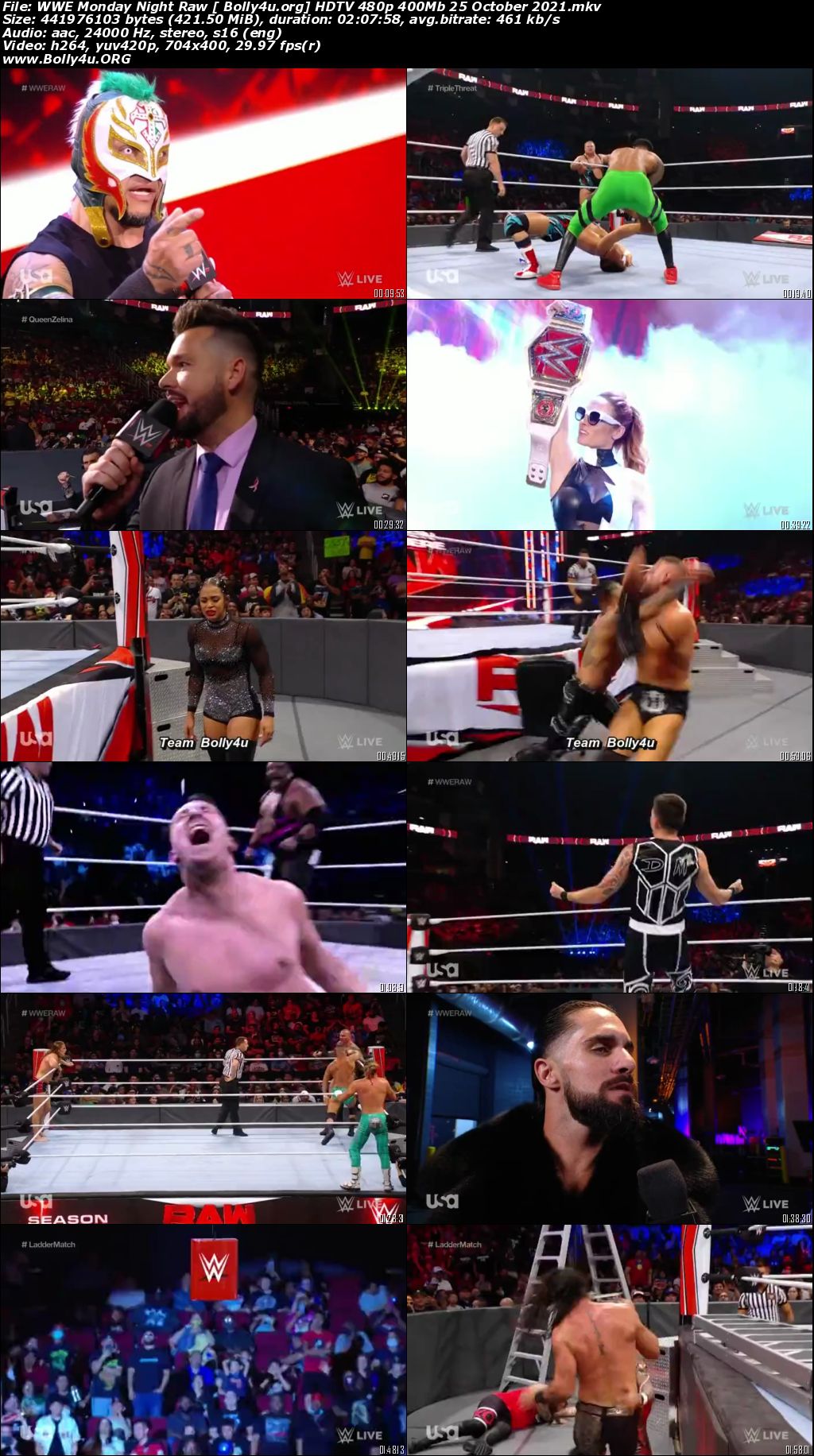 WWE Monday Night Raw HDTV 480p 400Mb 25 October 2021 Download WWE Monday Night Raw HDTV 480p 400Mb 25 October 2021 Download
