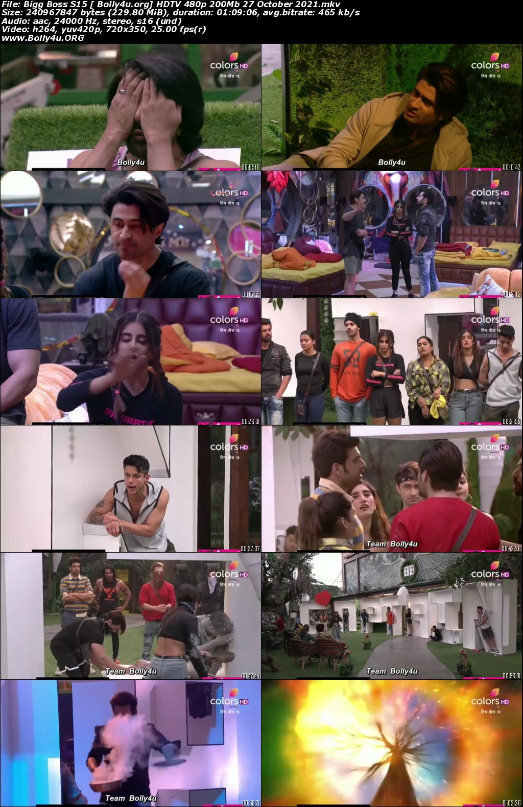 Bigg Boss S15 HDTV 480p 200Mb 27 October 2021 Download Bigg Boss S15 HDTV 480p 200Mb 27 October 2021 Download