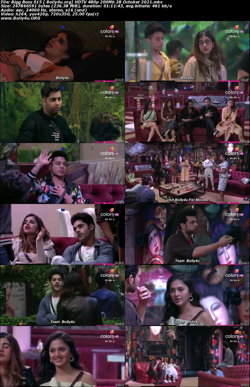 Bigg Boss S15 HDTV 480p 200Mb 28 October 2021 Download Bigg Boss S15 HDTV 480p 200Mb 28 October 2021 Download